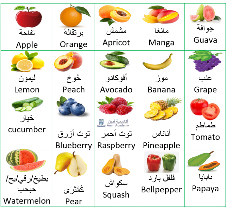 fruits-in-gulf-arabic-qatari-arabic-vocabulary-amin-academy